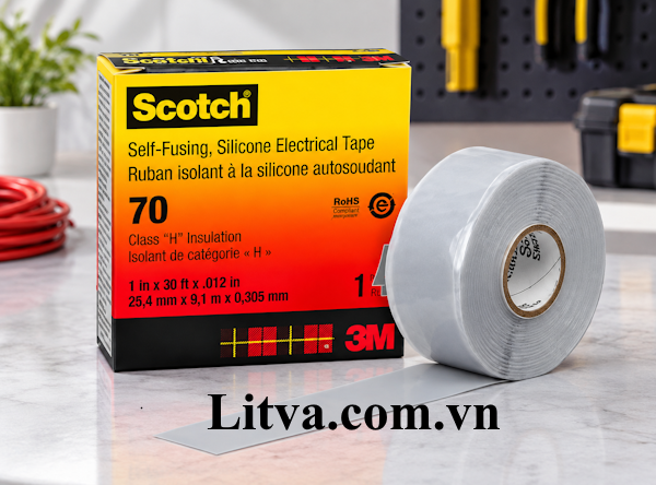 Băng cao su Silicon tự kết dính 3M Scotch 70